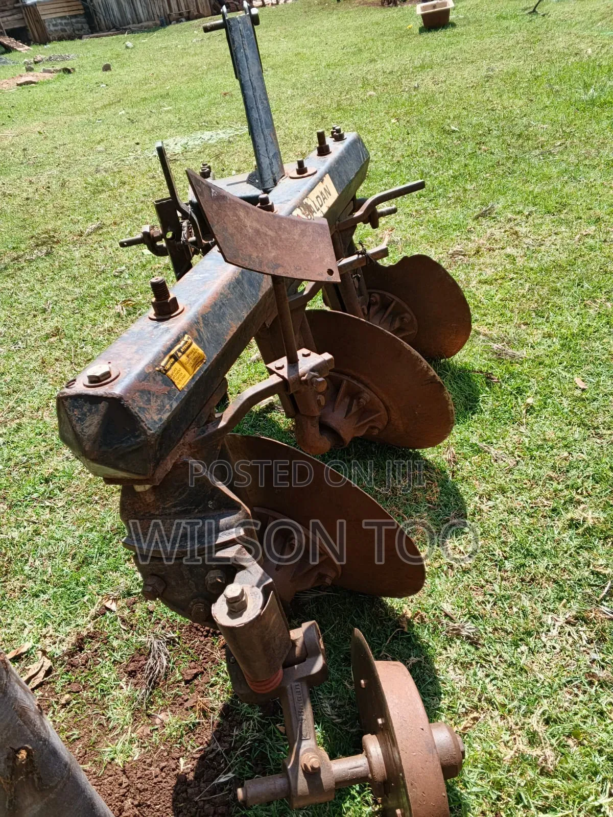 Tractor 3 Disc Baldan Plough-Black
