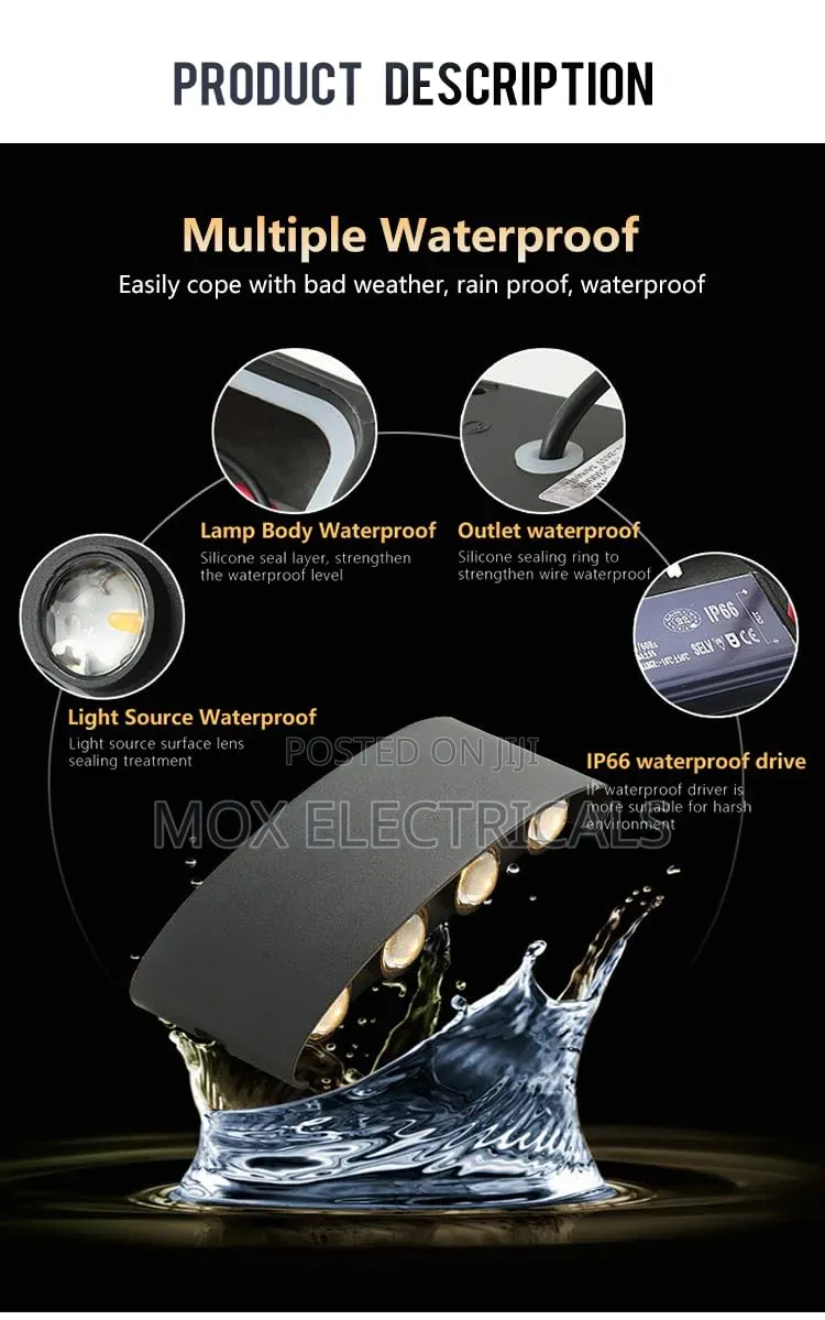8w LED Up/Down Wall Lights