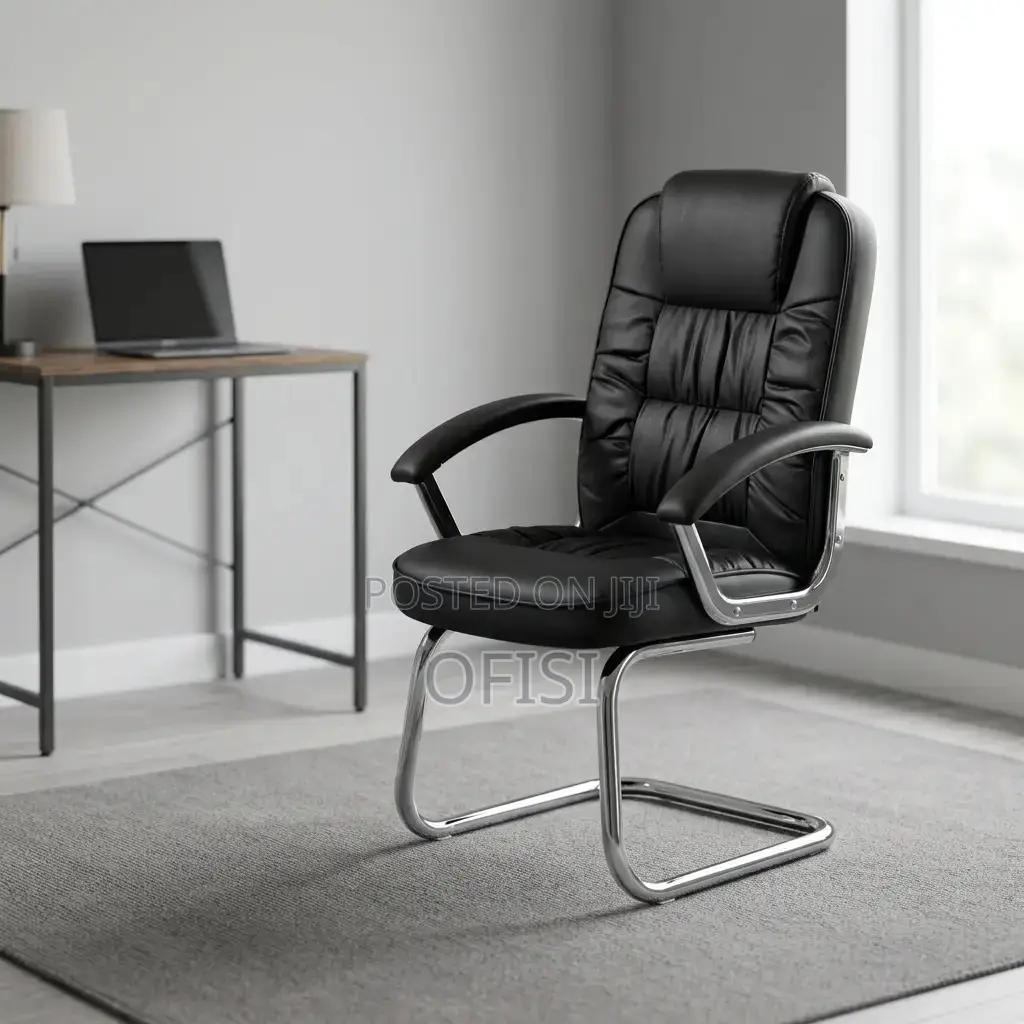 Office Chair; Director's Leather Visitor's Chair