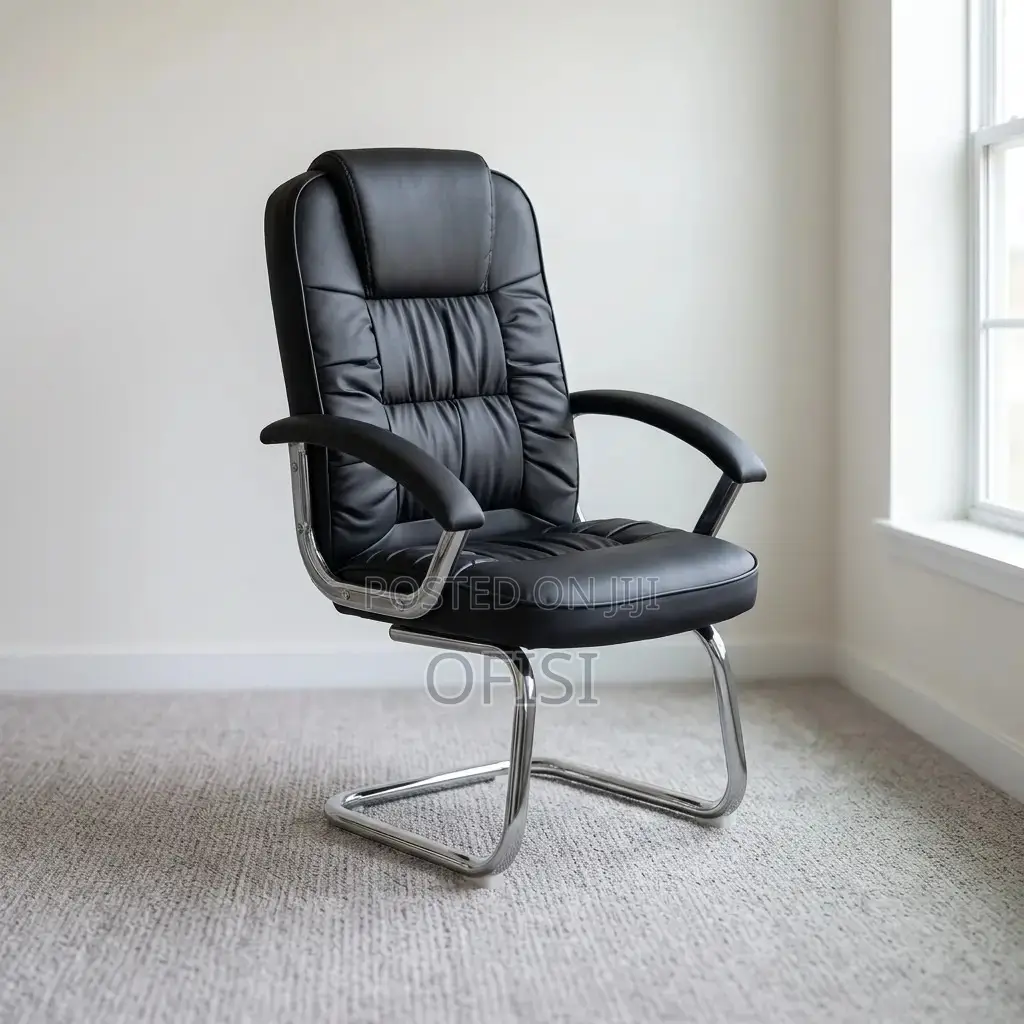 Office Chair; Director's Leather Visitor's Chair