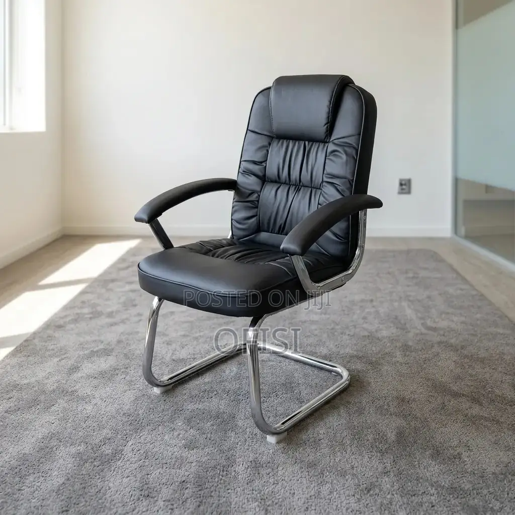 Office Chair; Director's Leather Visitor's Chair