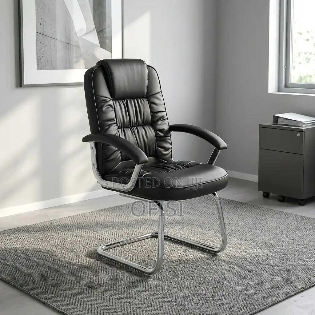 Office Chair; Director's Leather Visitor's Chair