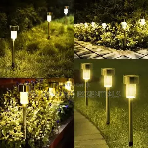 12Pcs Path Way Lawn Lights Decorative Solar Garden Lights