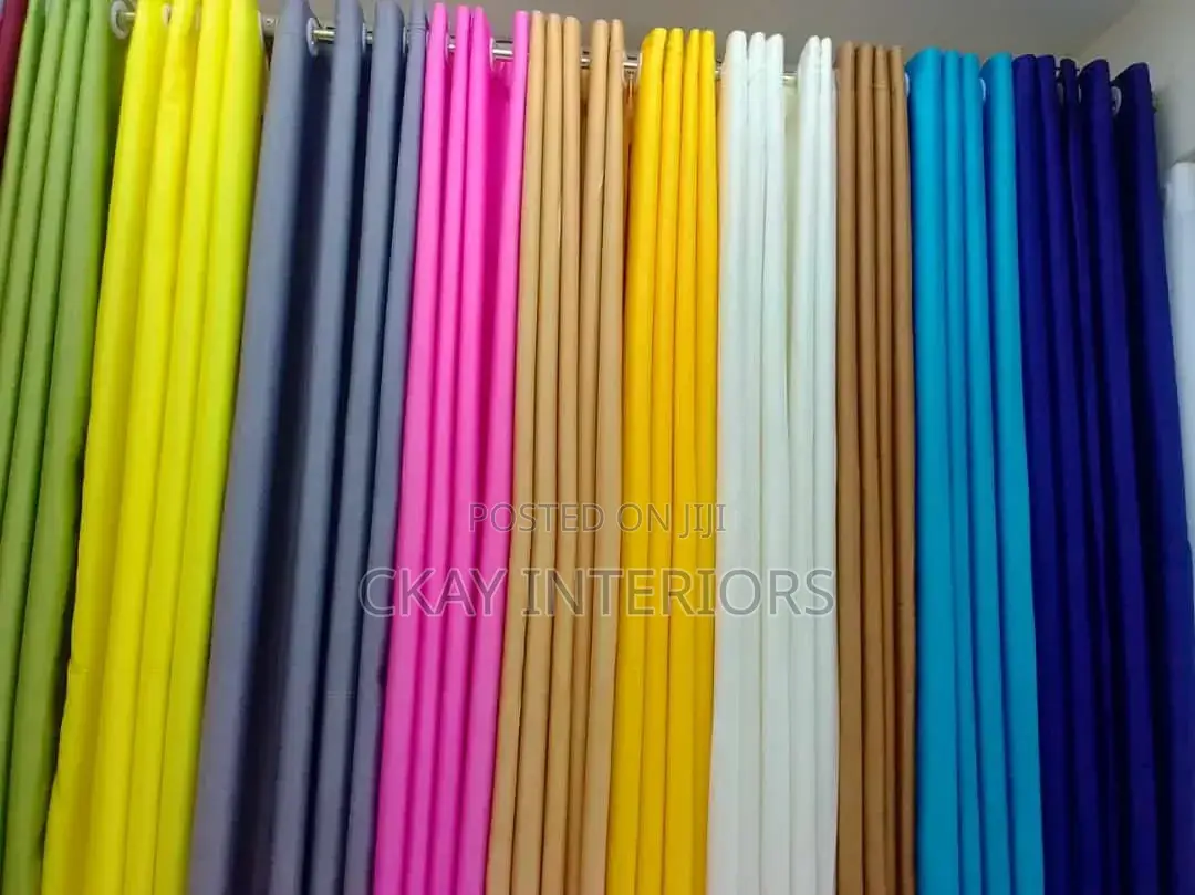 Soft Plain Colourful and of Good Designs Window and Door Curtains