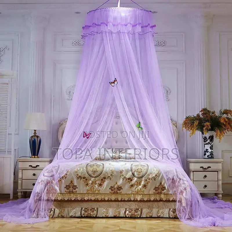 Ringed 5x6 Round Mosquito Nets
