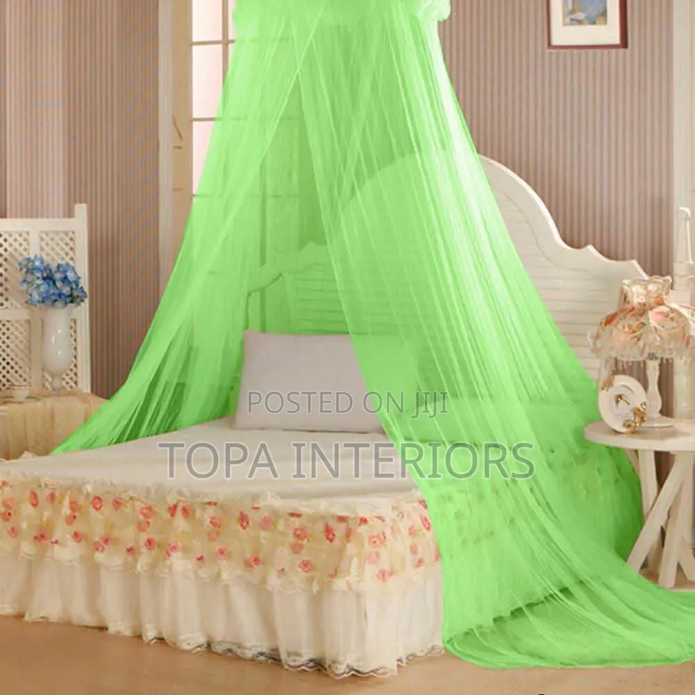 Ringed 5x6 Round Mosquito Nets