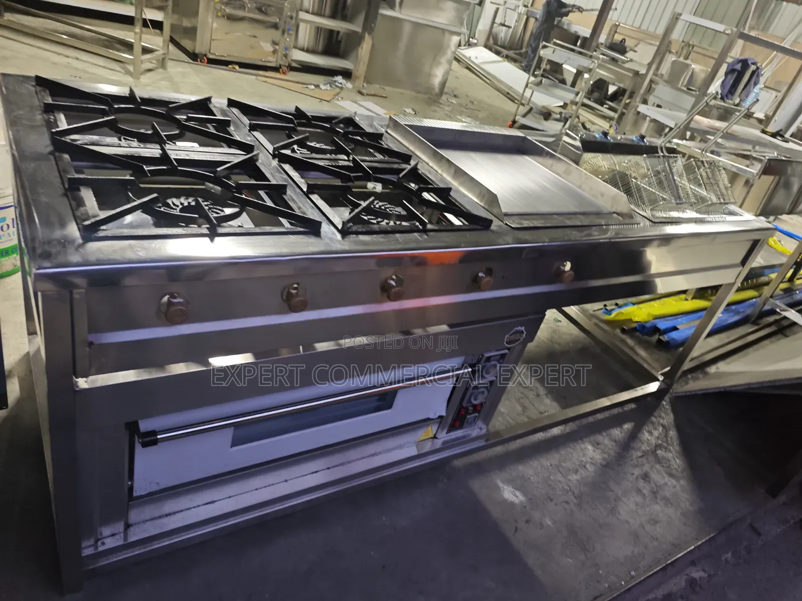 Combiner Cooker 4 Burner, Grindle Fryer and Oven