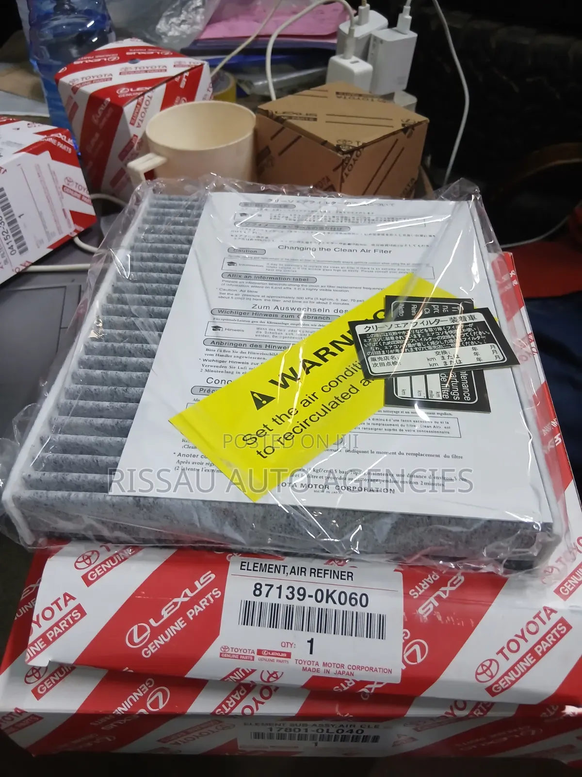 Toyota Genuin Cabin Filter for Revo,Alphard,Vellfire,Prius Noah/Voxy.