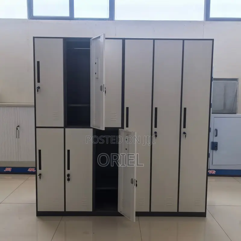 Office Cabinet : 3-Door Steel Straight Locker Cabinet