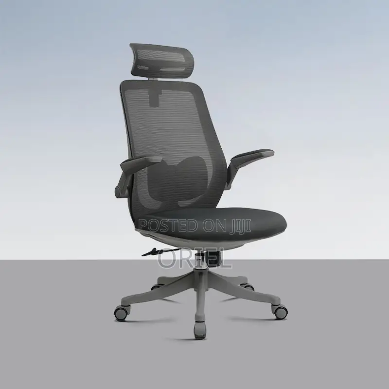 Office Chair : Ergonomic Foldable Arms Office Chair