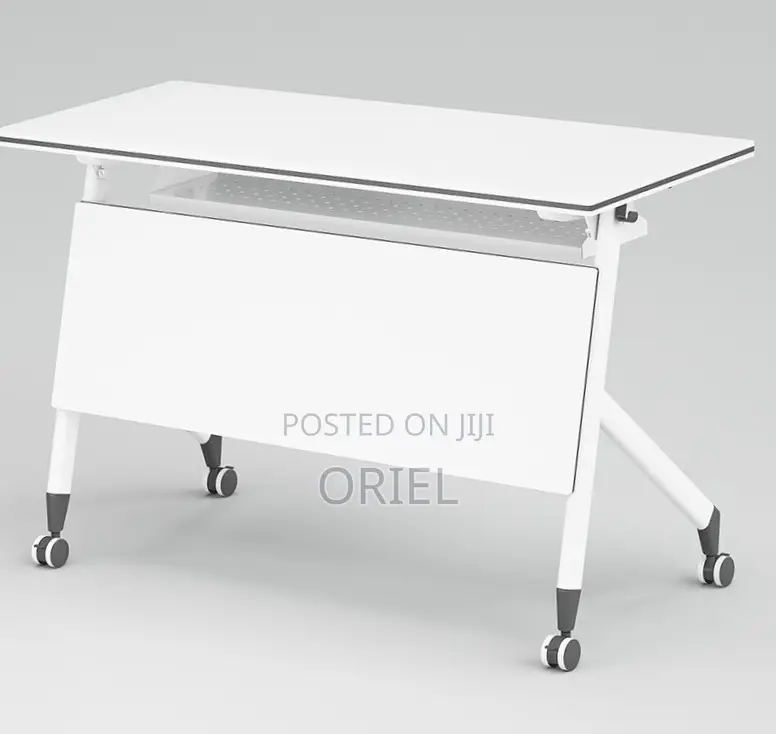 Office Chair : Foldable Training Table With Pedestals