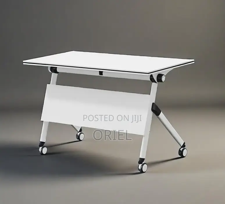 Office Chair : Foldable Training Table With Pedestals