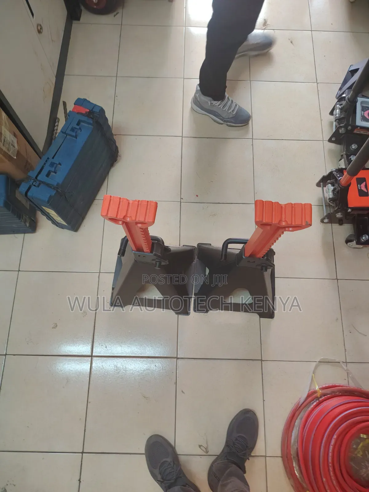 Corrosion Resistance Heavy Duty Truck 12tns Safe Stands Pair Sunshine