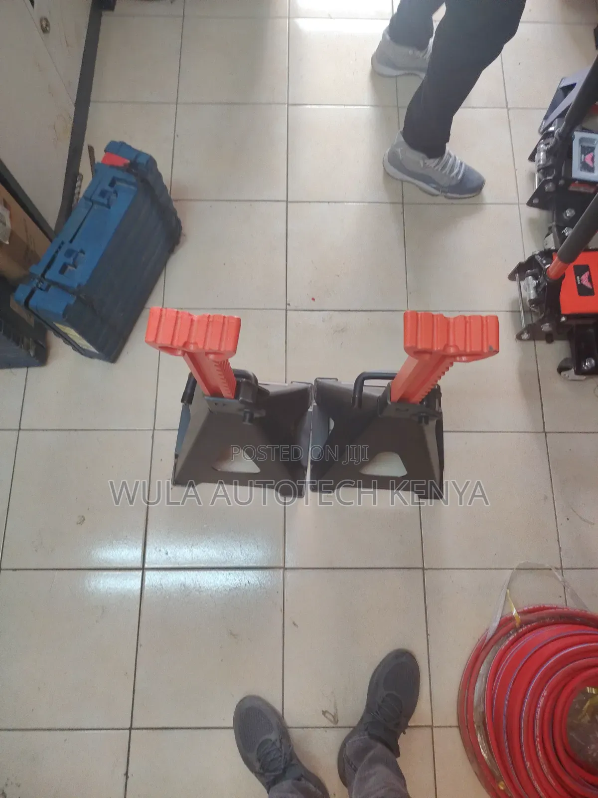 Corrosion Resistance Heavy Duty Truck 12tns Safe Stands Pair Sunshine