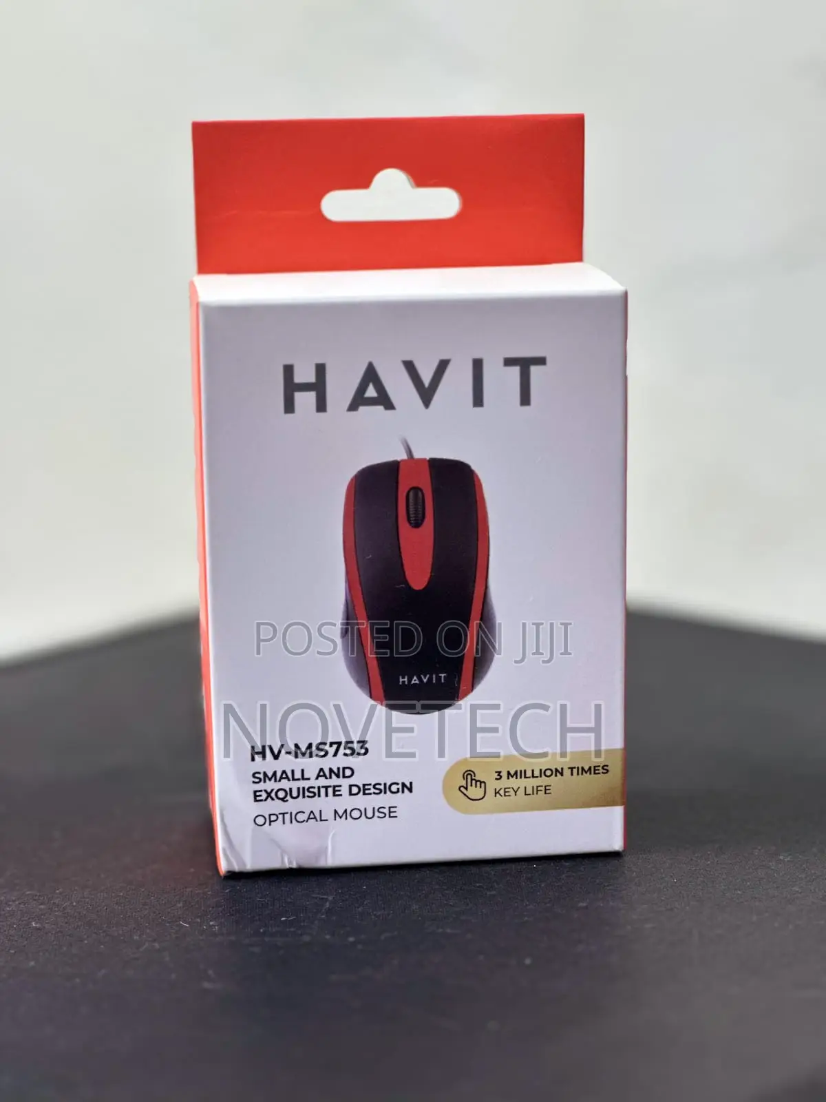 Havit HV-MS753 USB2.0 Wired Optical Mouse - [Black]