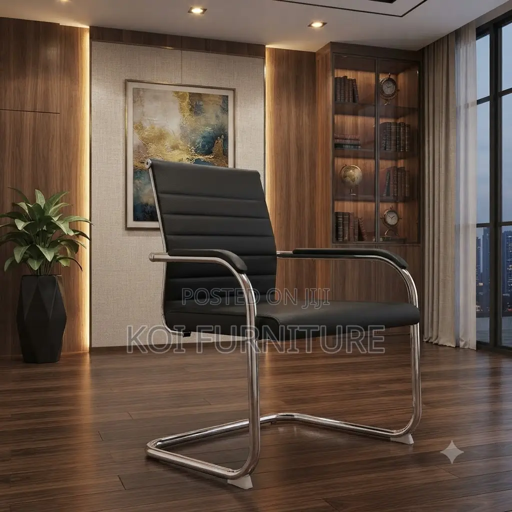 Office Chairs; Executive Leather High Back Visit Chairs