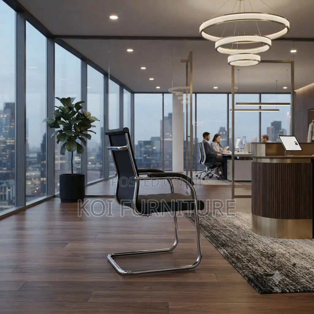 Office Chairs; Executive Leather High Back Visit Chairs