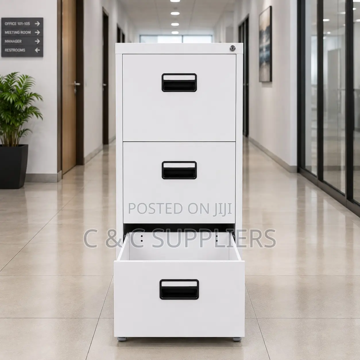 Executive 3-Drawer Filing Cabinet