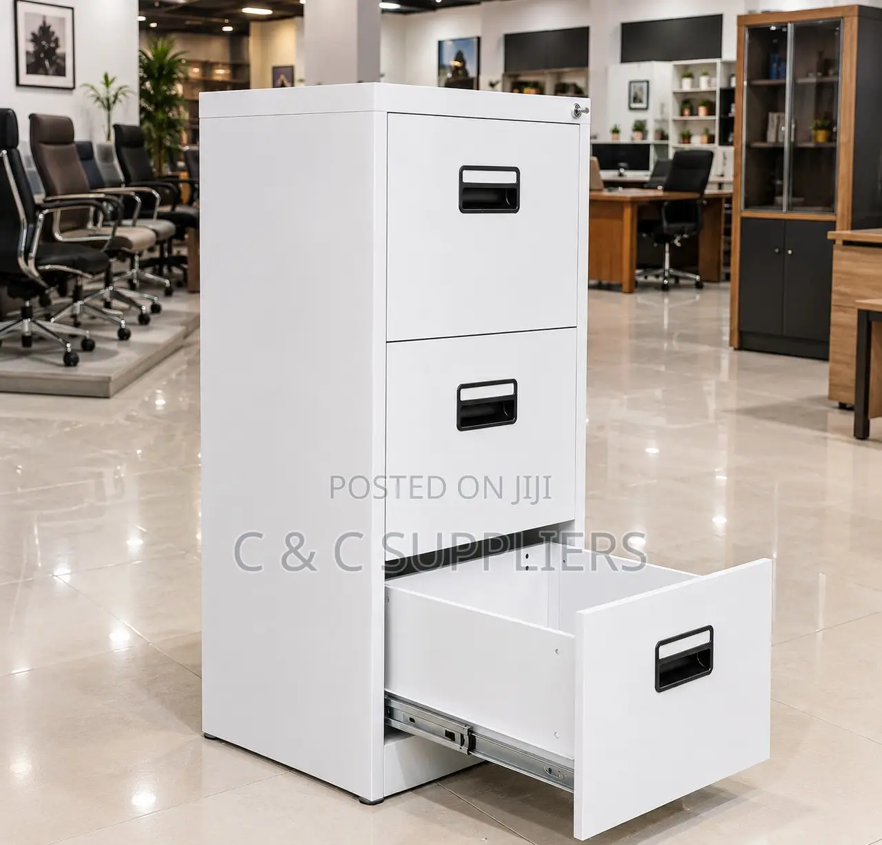 Executive 3-Drawer Filing Cabinet