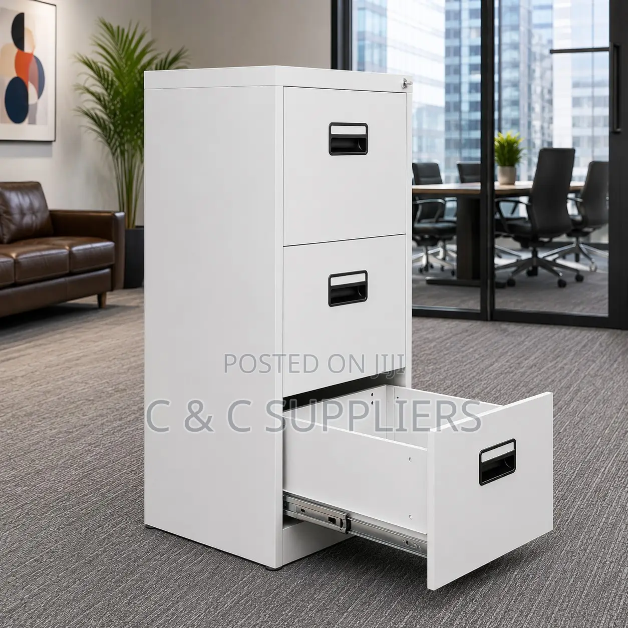 Executive 3-Drawer Filing Cabinet