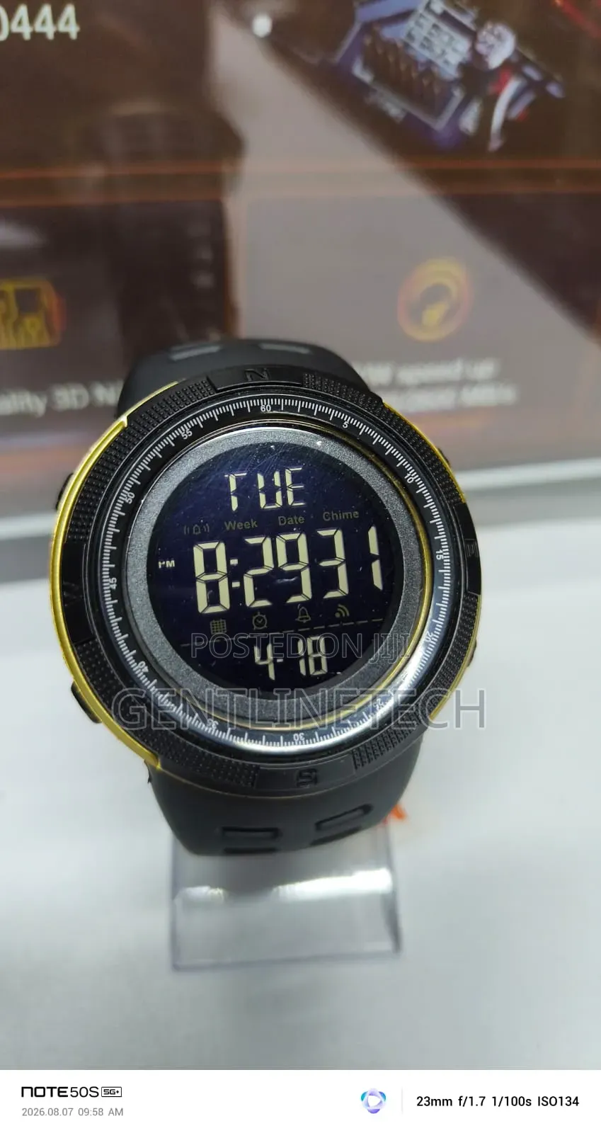 Original SKMEI 2070 Gold Black Quartz Watch