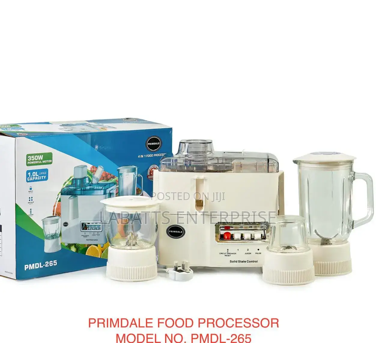 Primdale 4-in-1 Food Processor