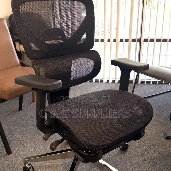 Office High Back Orthopedic Chair With Footrest