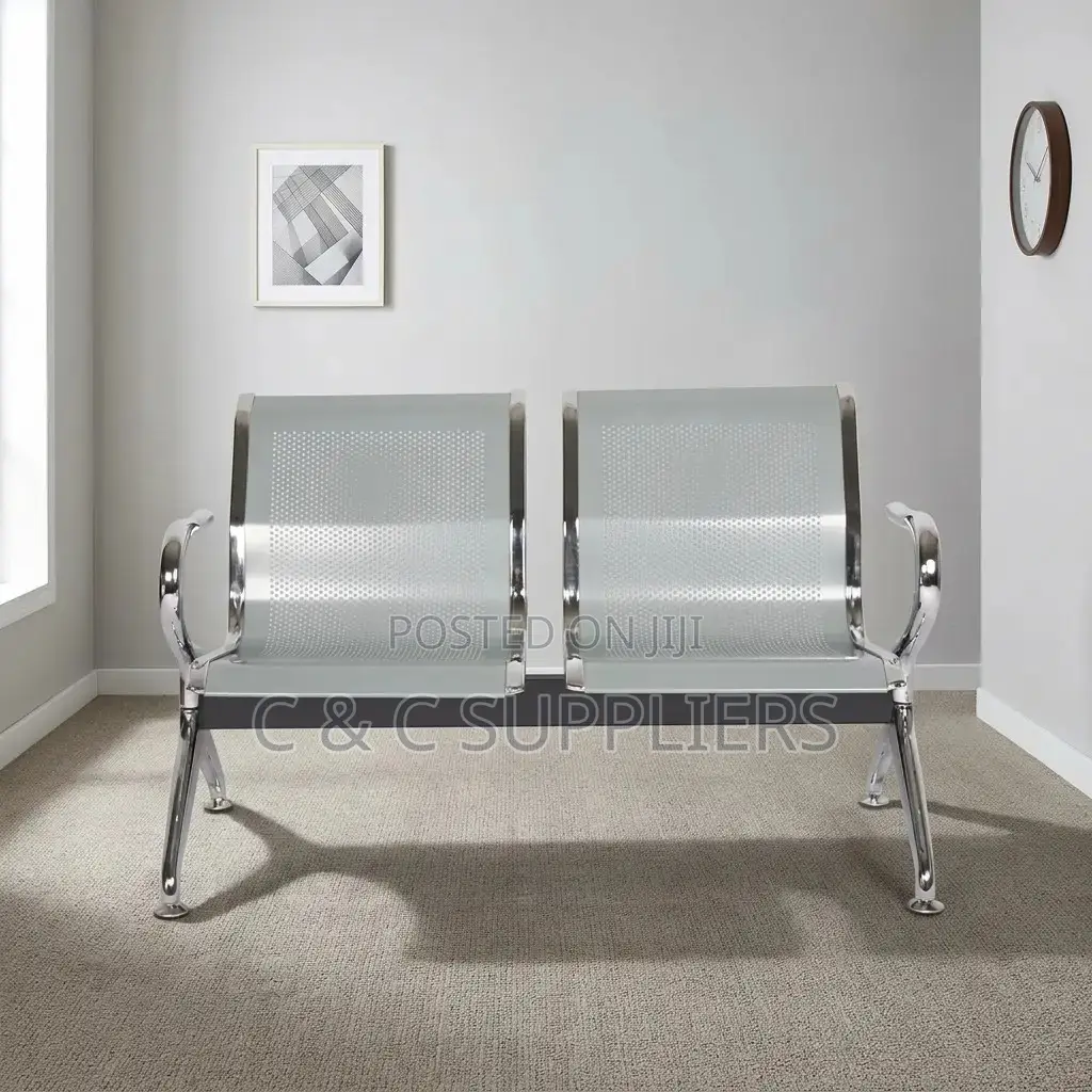 2-Seater Non- Padded Airport Bench