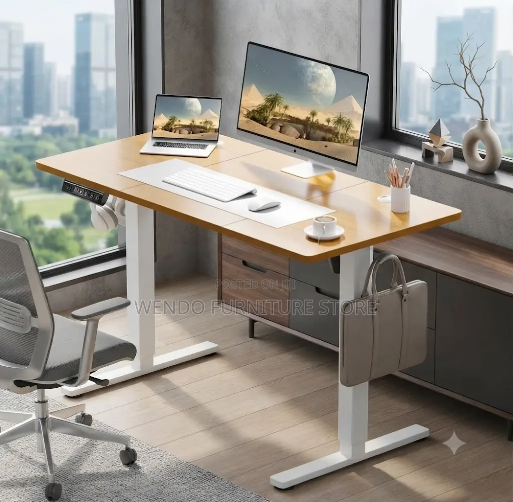 Office Desk; 1.2 Meter Electric Offices and Home Adjustable Desk