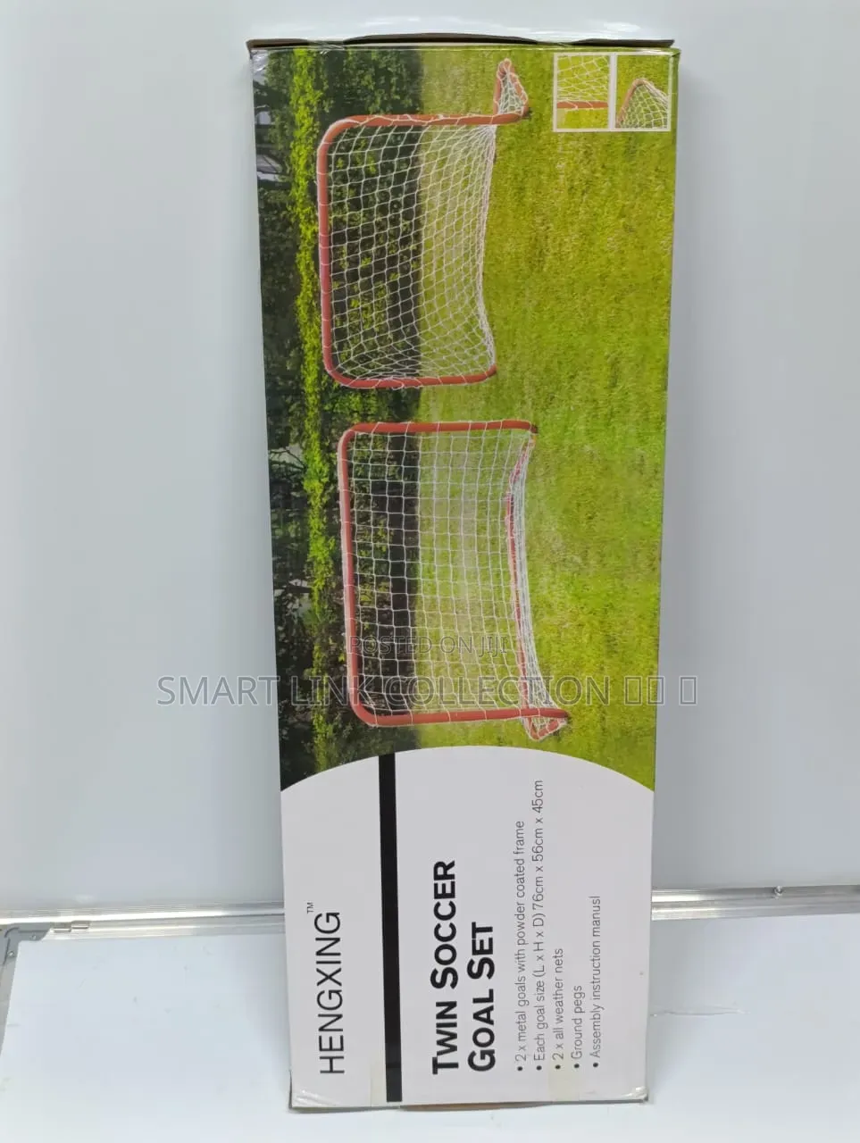 Twin Soccer Goal Post and Net