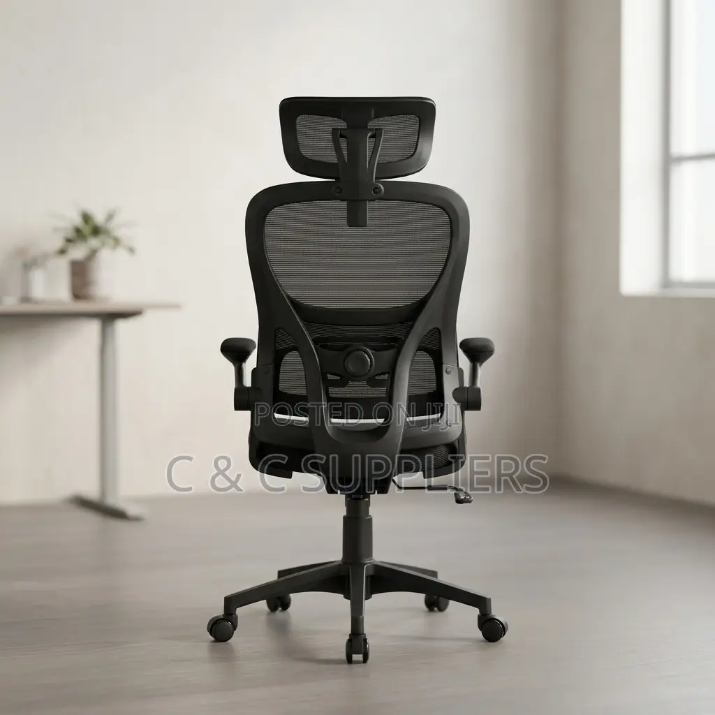Ergonomics Study Desk Chair With Flip Arms