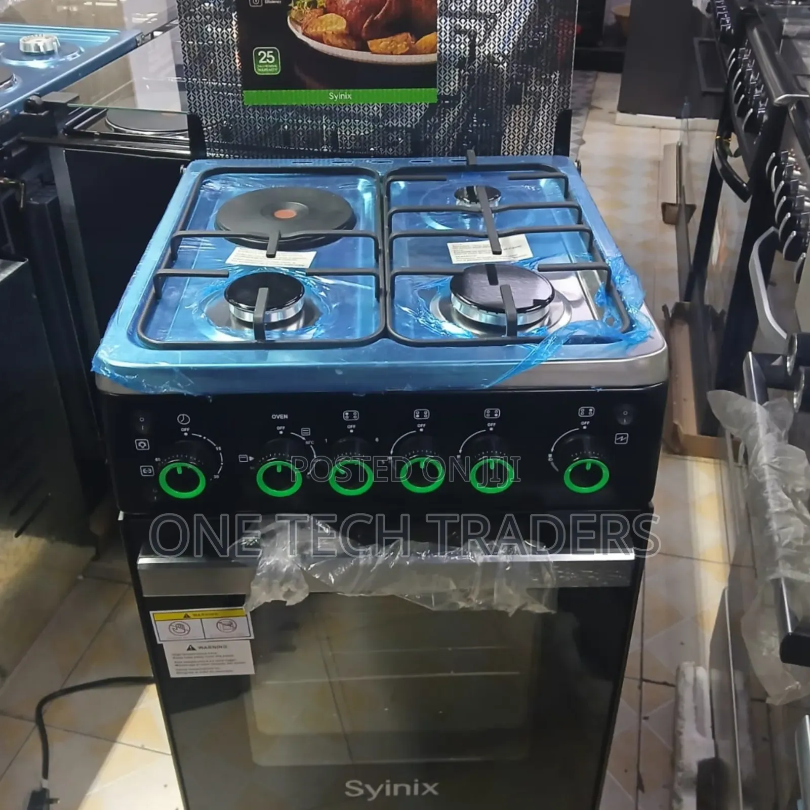 Standing Cooker 3+1 50 by 55 Syinix Jet Valve, Electric Oven