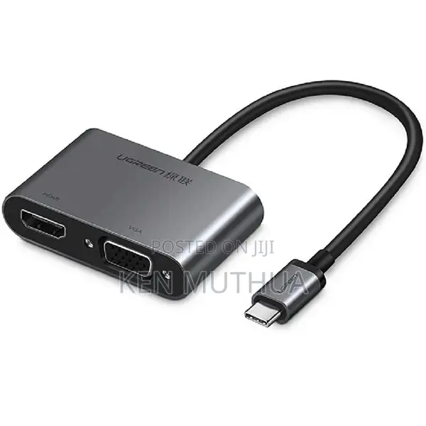 UGREEN CM162 4 -in -1 USB-C to HDMI + VGA +USB 3.0 Adapter With PD