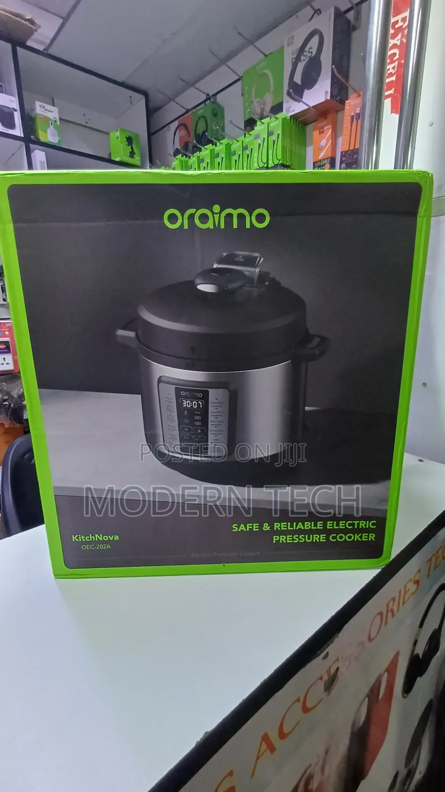 Oraimo KitchNova Electric Pressure Cooker 9L – 1200W High Power