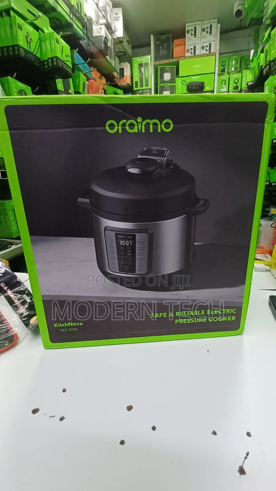 Oraimo KitchNova Electric Pressure Cooker 9L – 1200W High Power