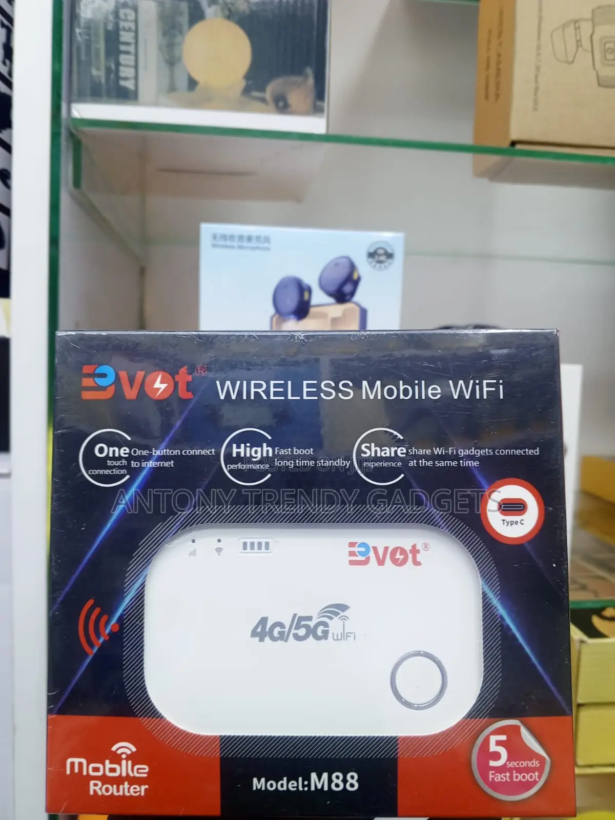 BVOT M88 Portable 4g/5g MiFi Hotspot for All Networks