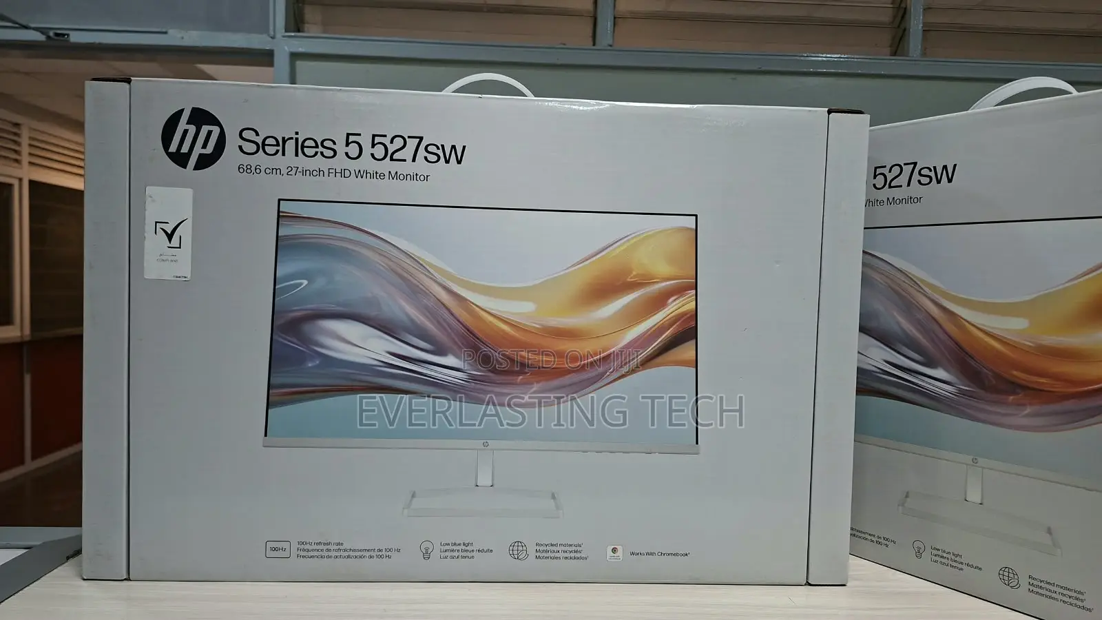HP Series 5 27 Inch FHD White Monitor - 527sw (94F46AA)