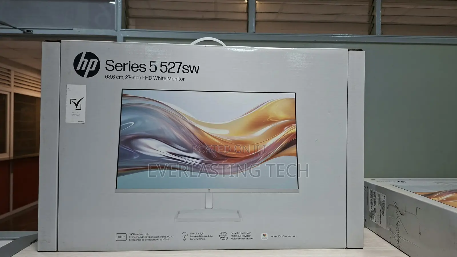HP Series 5 27 Inch FHD White Monitor - 527sw (94F46AA)