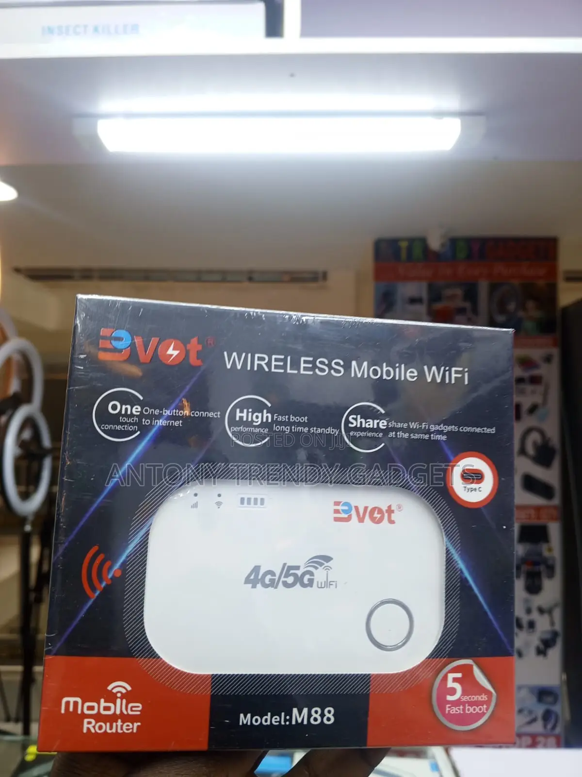 BVOT M88 Portable 4g/5g MiFi Hotspot for All Networks
