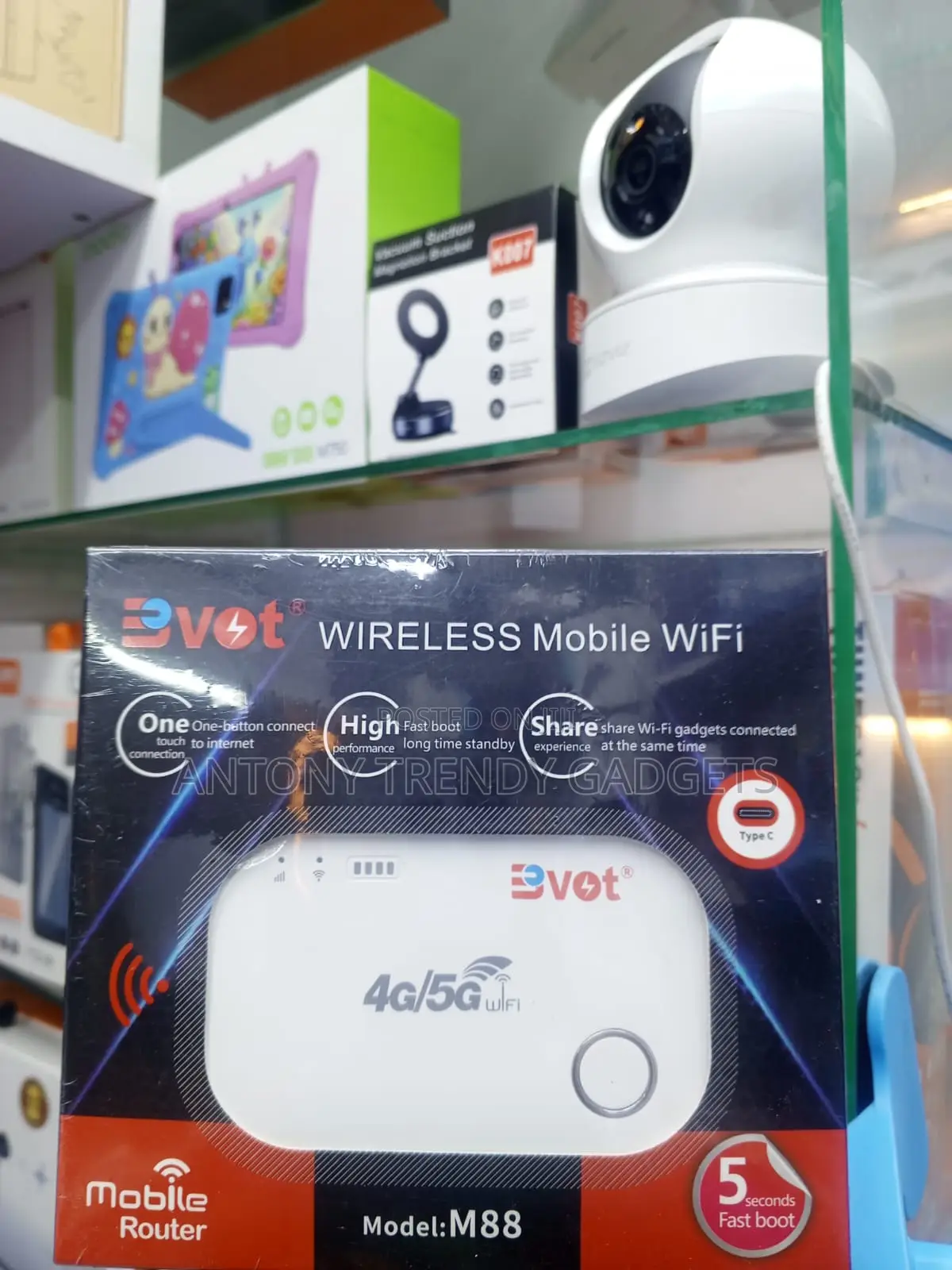 BVOT M88 High-Speed Portable MiFi Router for Multiple Devices