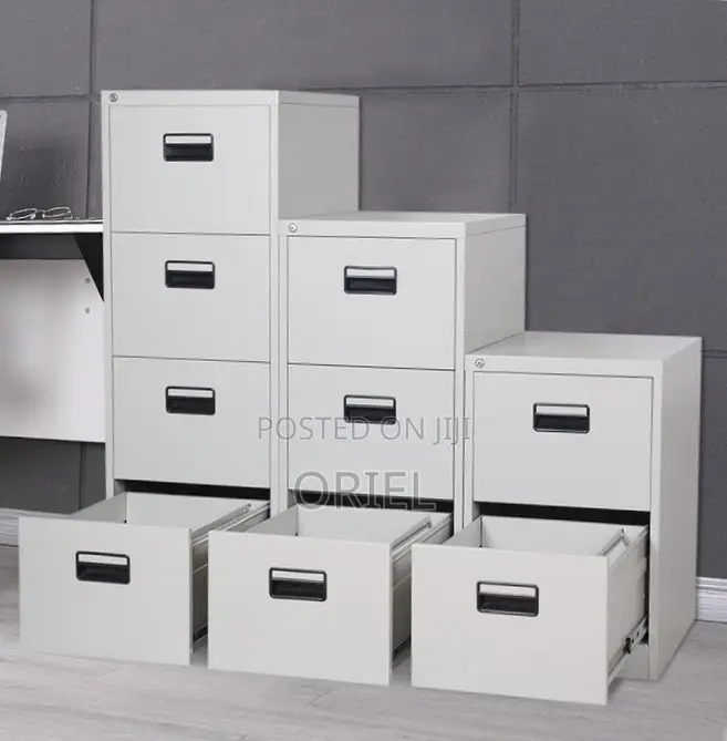 Office Cabinet : Modern 4-Drawer Vertical Office Steel Filing Cabinet