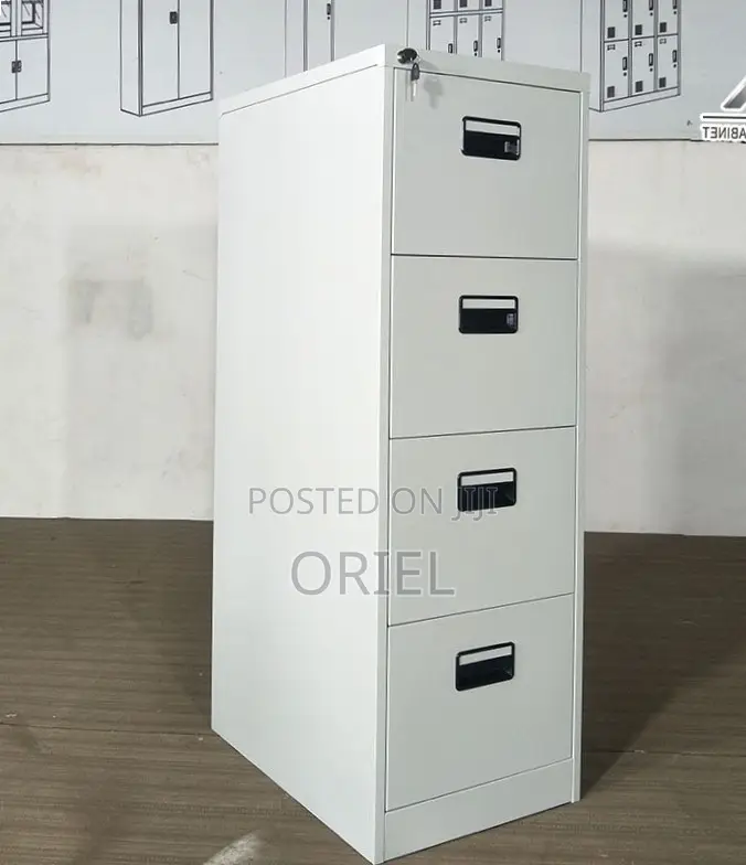 Office Cabinet : Modern 4-Drawer Vertical Office Steel Filing Cabinet