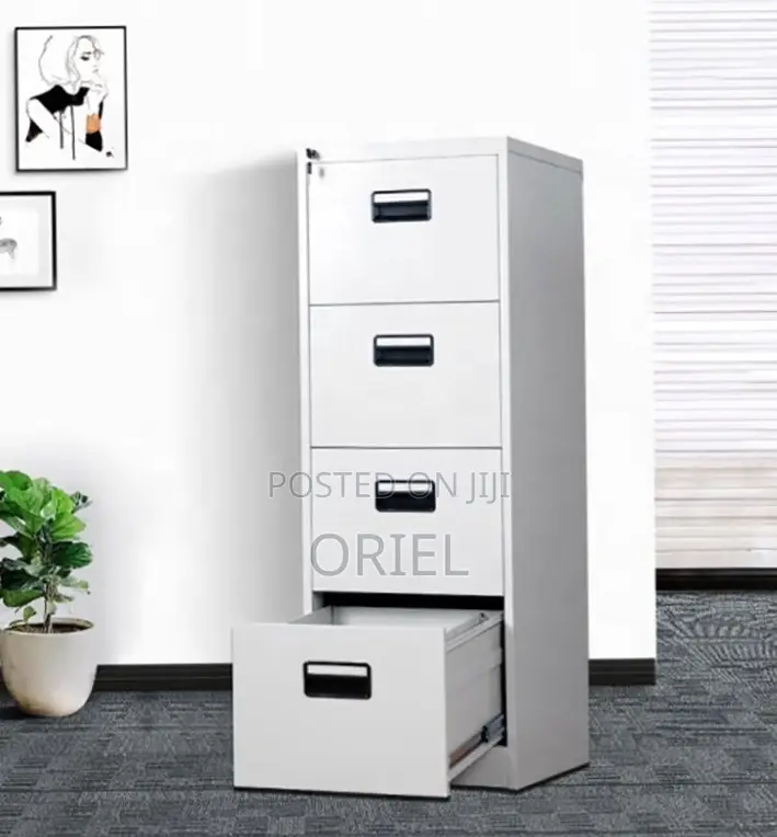 Office Cabinet : Modern 4-Drawer Vertical Office Steel Filing Cabinet
