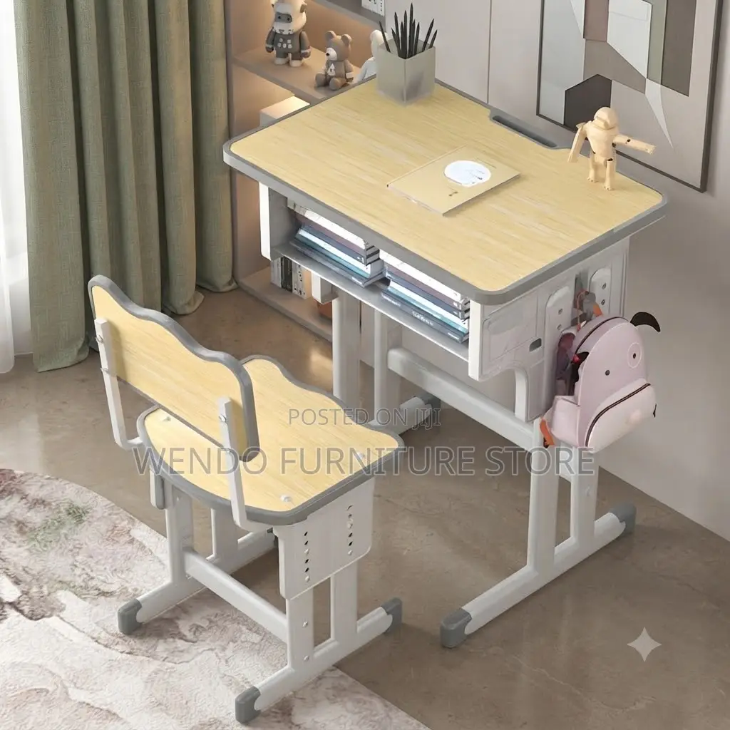 Home Desk; Ergonomic Adjustable Home Desk Chair Set