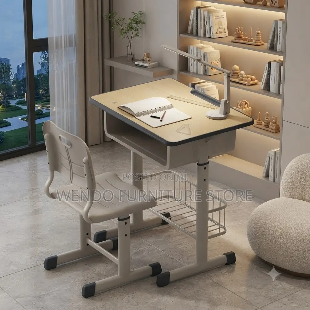 Home Desk; Ergonomic Adjustable Home Desk Chair Set