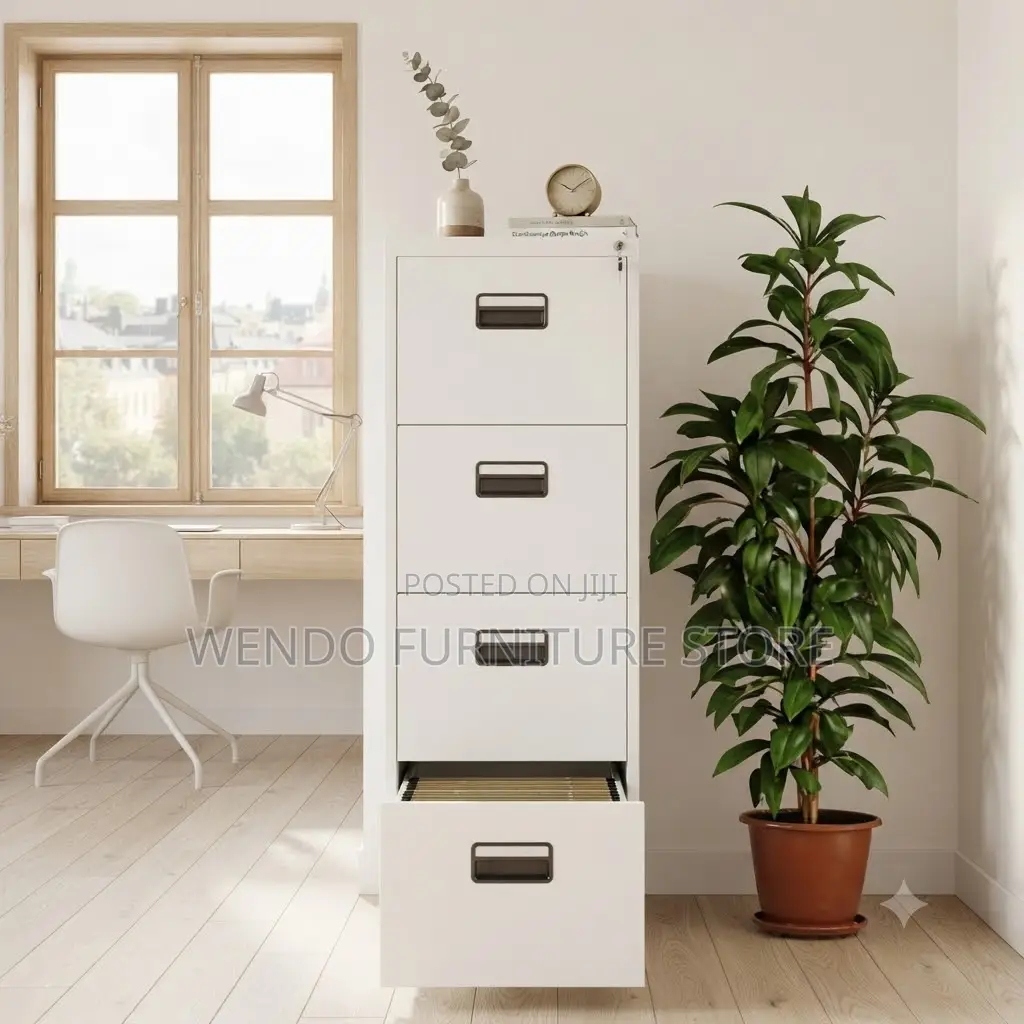 Office Cabinet; Lockable 4 Drawers Steel Cabinet
