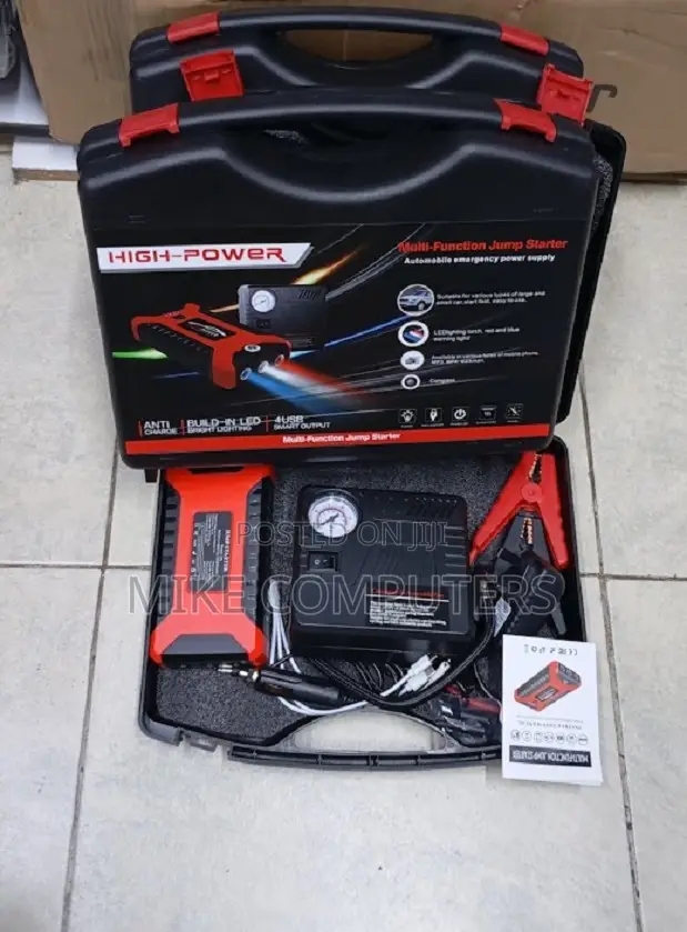 Portable Mobile Jump Starter Power Bank 600A 99800mAh 12v