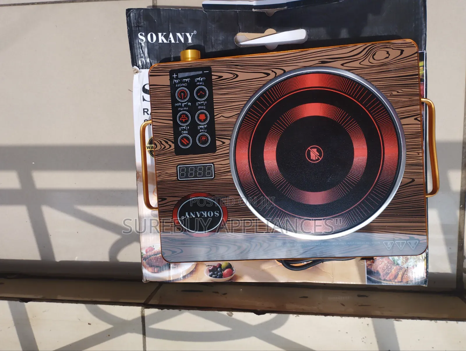 Sokany Portable Induction Cooker With Digital Touch Control 2200W