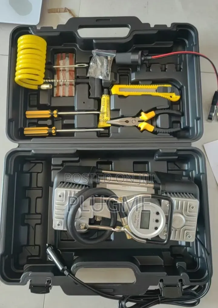 Portable (Digital Gauge) 2-Cylinder Portable Air Compressor
