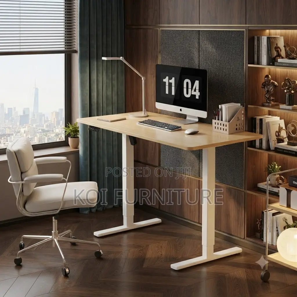 Office Desk; 1.2 Meter Adjustable Electric Bound Desk